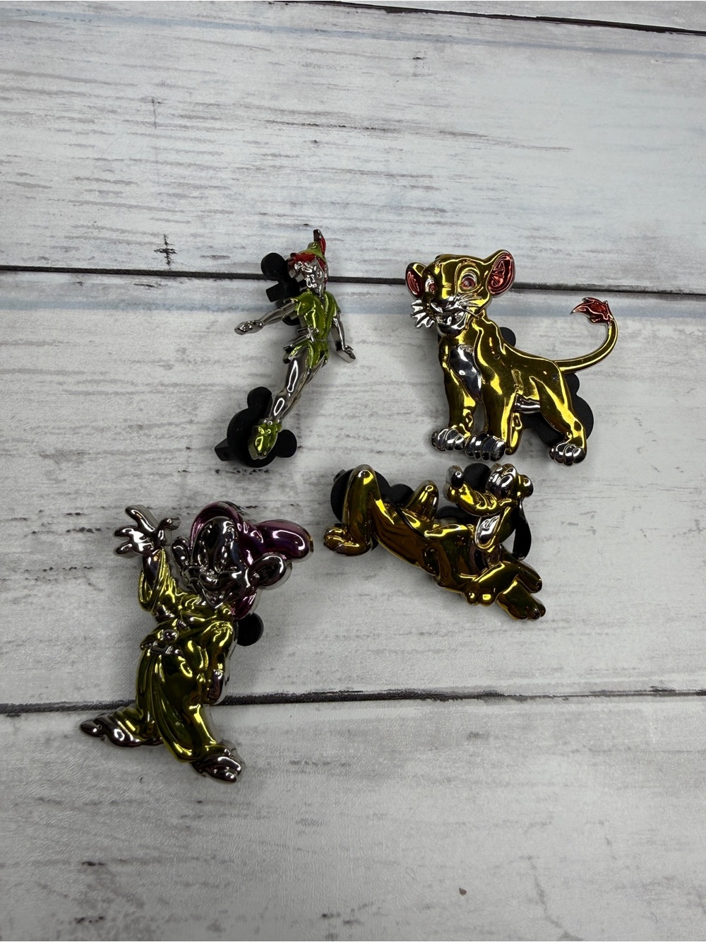 Bundle of four 3D Disney trading pins